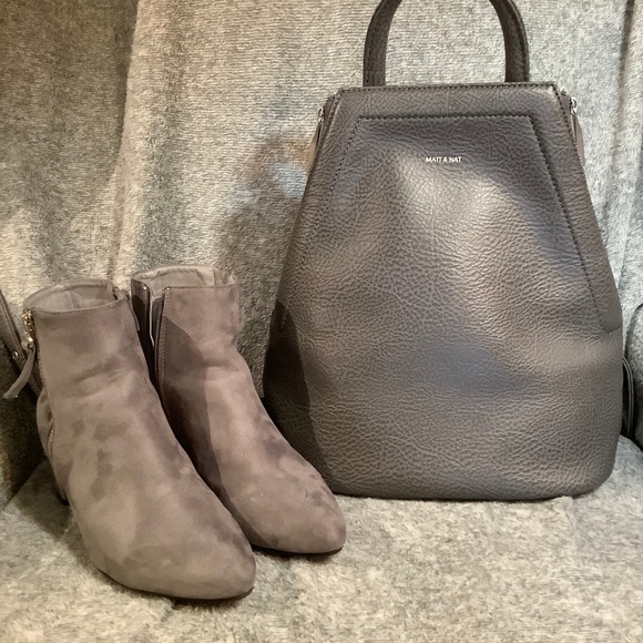 Matt & Nat Handbags - Bundle of Matt and nat backpack with suede shoes.